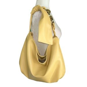 Sondra Roberts Mustard Shoulder Bag with Gold Details